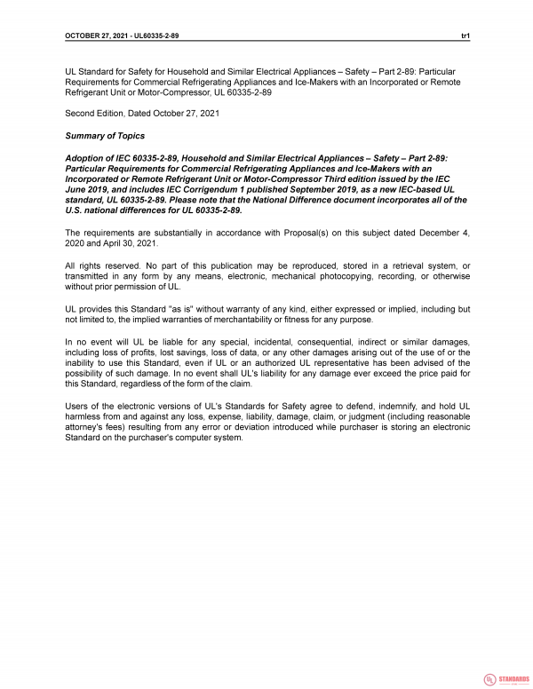 UL 60335-2-89 PDF UL 60335-2-89 PDF